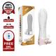 CONDON VIBRADOR SILICONA PARA EL PENE REUTILIZABLE EXTENSOR 